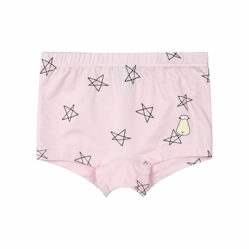 莫代爾女童四角內褲/小星星(粉)單入組