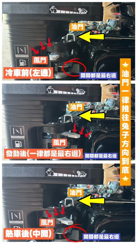 灰色風門(發動前/後)正確位置