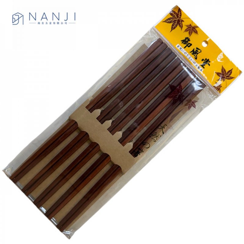 【台南南吉五金】M-7855 紅檀木筷5雙入