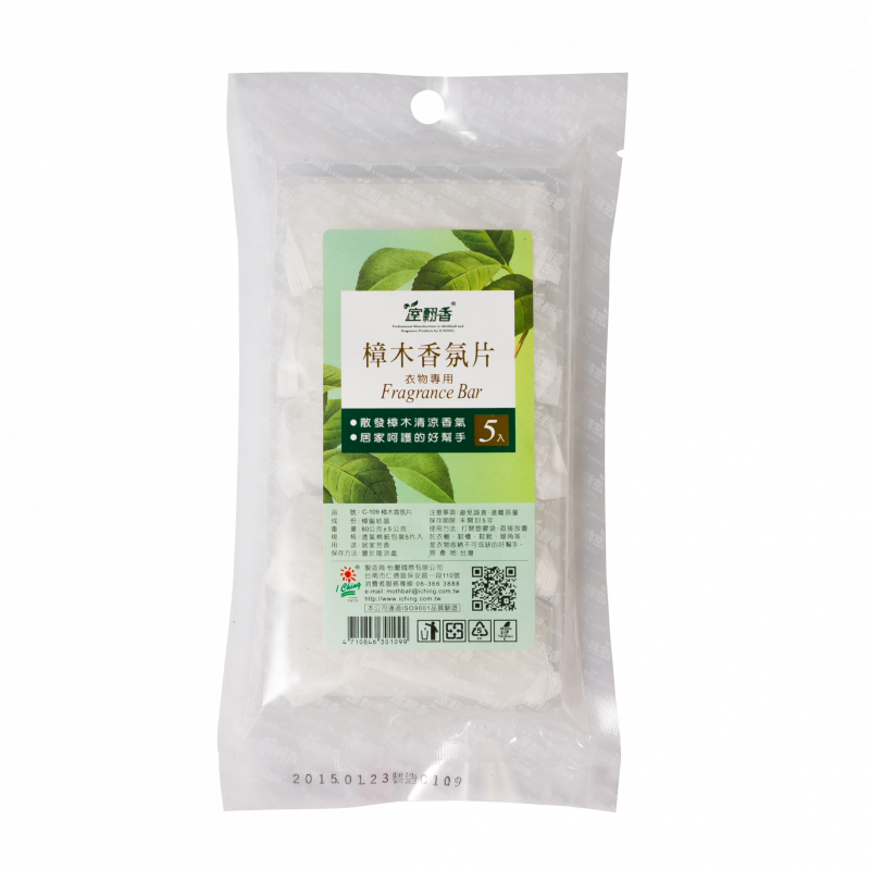 樟木香氛片5入
