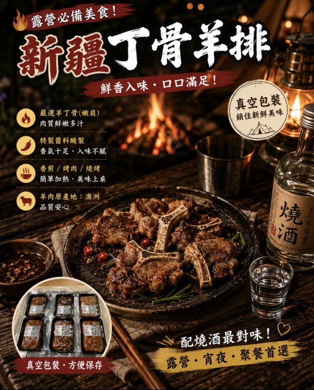 ~超鮮嫩新彊丁骨羊排～
