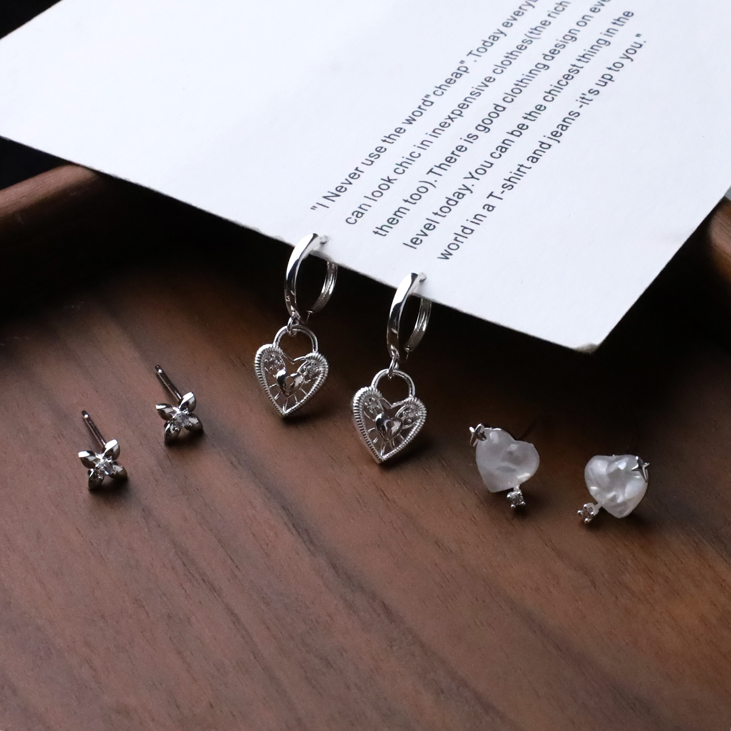 EN2165 心花綻放三對一卡 愛心.花