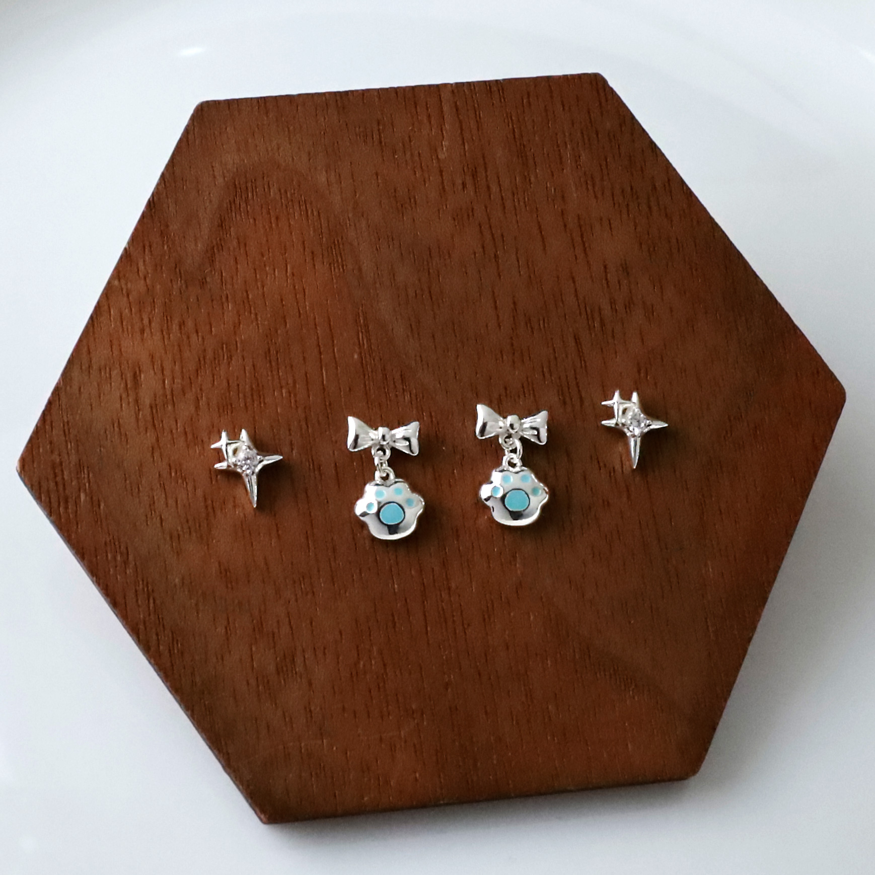 童趣夢遊 三對一卡 腳印 貓咪 蝴蝶結