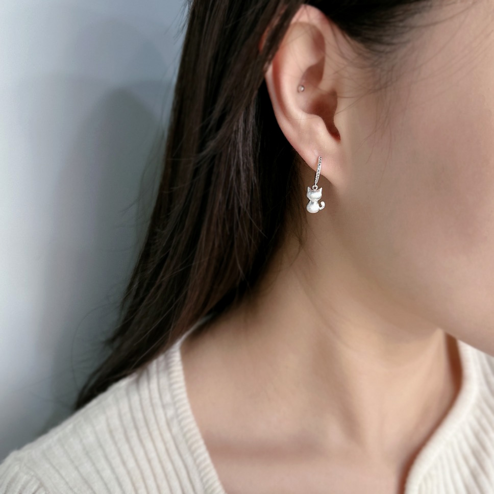 EN2072 喵語時光 三對一卡 貓咪 腳印 鈴鐺